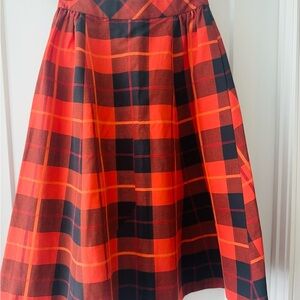 Kate Spade Tartan Midi Skirt, Size 0